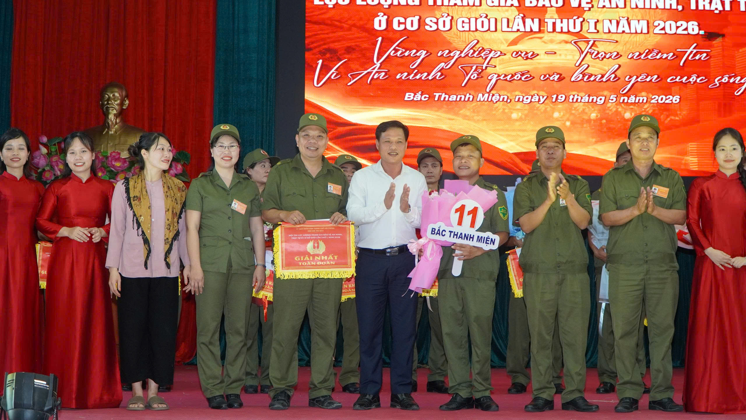 Đội tuyển xã Bắc Thanh Miện xuất sắc đoạt giải Nhất Hội thi lực lượng tham gia bảo vệ ANTT ở cơ sở giỏi lần thứ I năm 2026 - Khu vực thi số 8